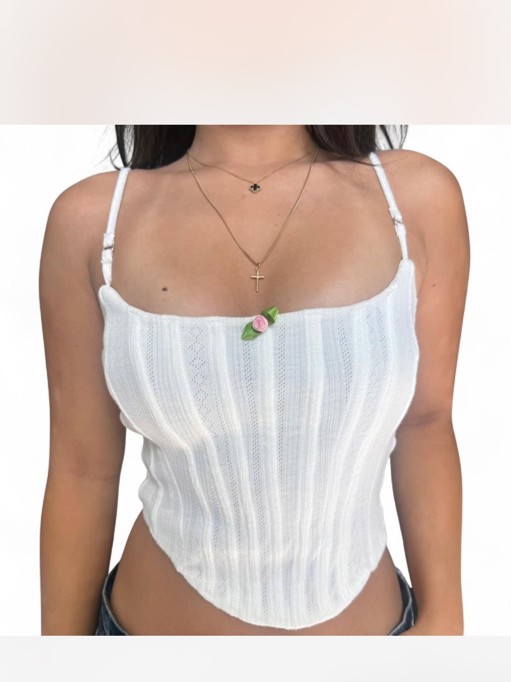 White Fox White Corset